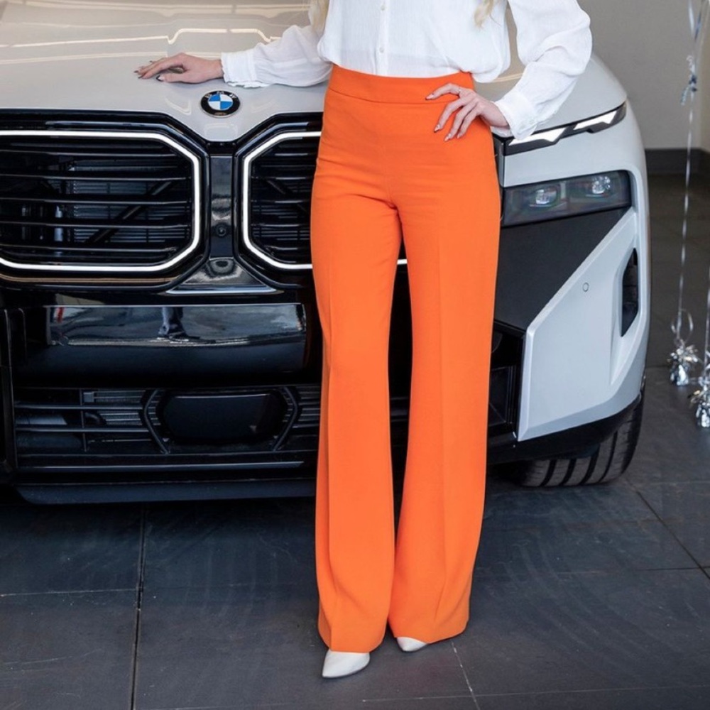 Zara Bold Orange Business Pants